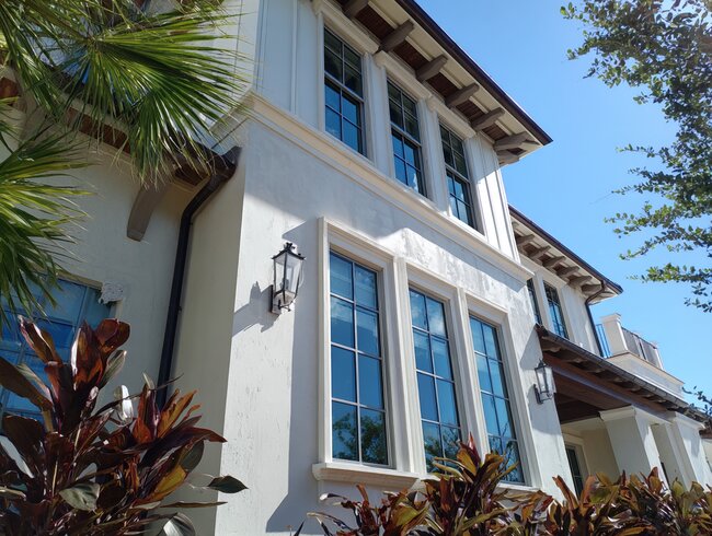 Structural view of hurricane windows Pinellas County showing heavy-duty frames and storm-resistant glazing.
