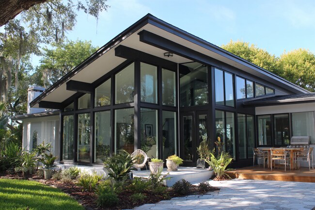 Florida ranch exterior with Hurricane Windows in Pinellas County, FL for storm safety