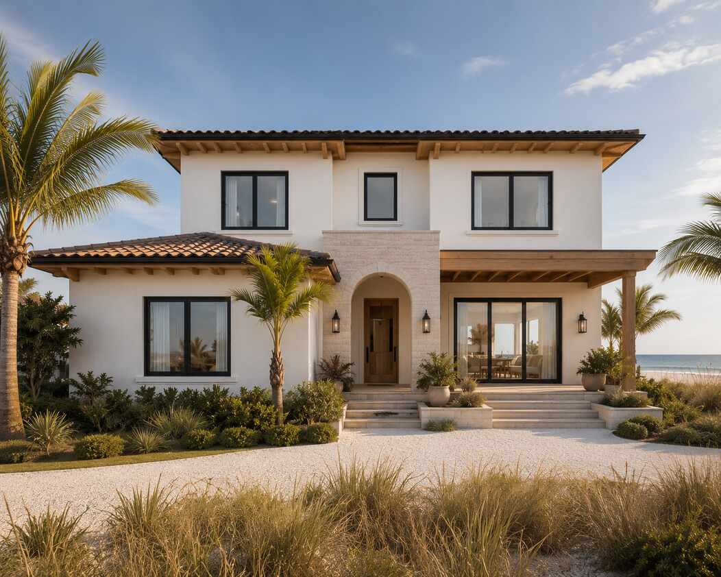Hurricane windows in Pinellas County, FL enhancing home value with protection and coastal views
