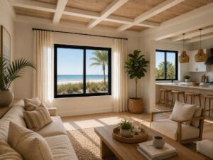 Coastal home with hurricane windows boosting property value in Pinellas County, FL