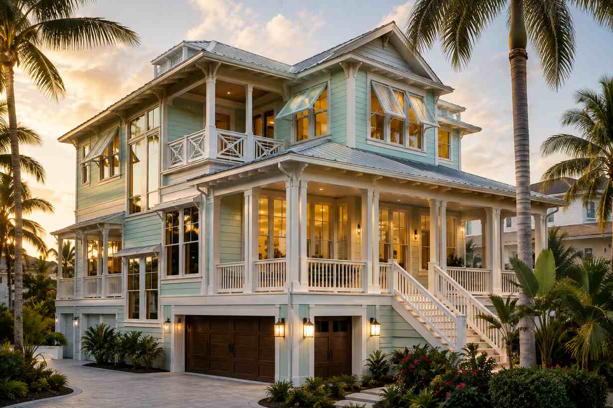 Coastal home with vinyl windows in Huntington Beach, CA.